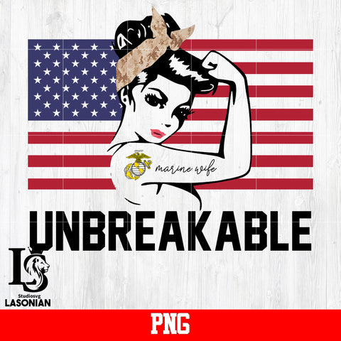 Marine Wife Unbreakable png file