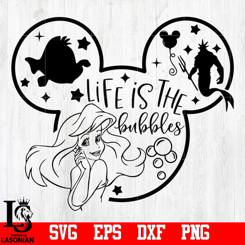 Mermaid, The Little mermaid, Ariel,Flounder svg,eps,dxf,png file