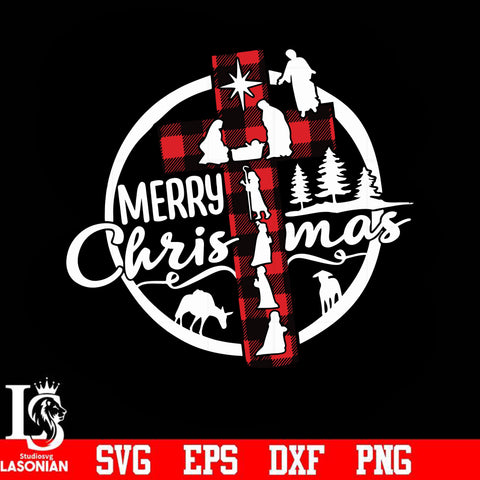 Merry Chrismas Jesus svg, png, dxf, eps digital file