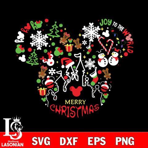 Merry Christmas Disney Minnie mouse  svg, png, dxf, eps digital file