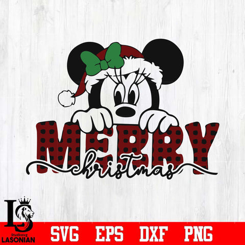 Merry Christmas Mickey svg, png, dxf, eps digital file