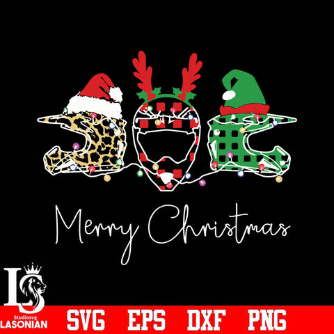 Merry Christmas helmet svg, png, dxf, eps digital file
