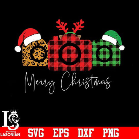 Merry Christmas Camera svg, png, dxf, eps digital file