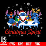 Stitch Christmas Spirit Svg, Disney Christmas Svg, Disney svg eps dxf png file