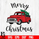 Merry Christmas Truck svg eps dxf png file
