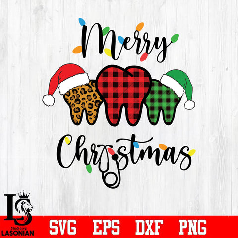 Merry Christmas teeths svg, png, dxf, eps digital file