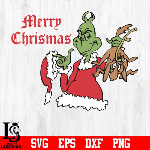 Merry chrismas svg, Grinch svg, png, dxf, eps digital file
