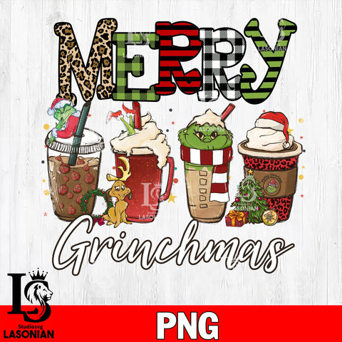 Merry grinchmas coffee 2 PNG file, digital download