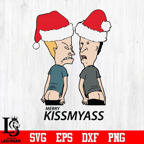 Merry kissmyass svg, christmas svg, png, dxf, eps digital file