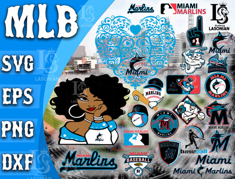 Miami Marlins SVG Files, Cricut, Silhouette Studio, Digital Cut Files, New Jersey