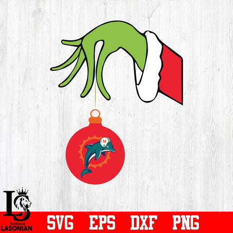 Miami Dolphins Grinch svg eps dxf png file