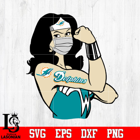 Miami Dolphins Wonder Woman Svg Dxf Eps Png file Svg Dxf Eps Png file
