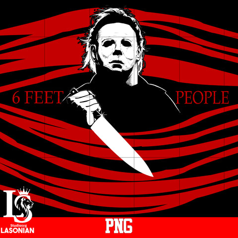 Michael Myers 6 feet people ,png file