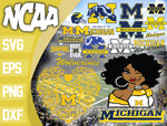 Michigan Wolverines svg eps dxf png file, bundle ncaa svg, ncaa svg
