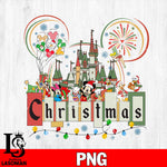 Mickey And Friends Christmas 2 PNG file, Digital Download