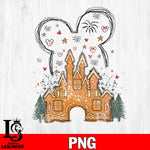 Mickey Minnie Christmas PNG file, Digital Download