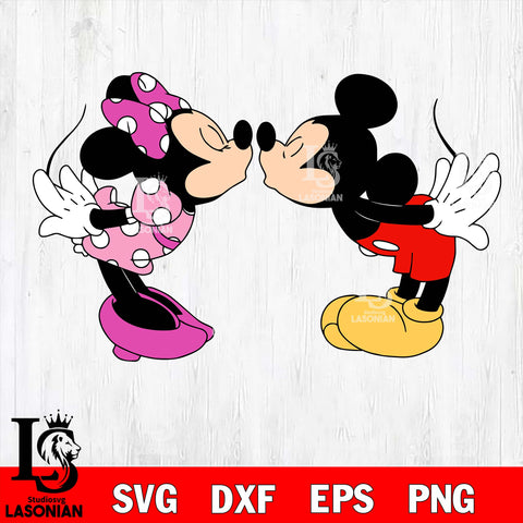 Mickey Minnie valentines 5 svg , mickey valentine's day svg eps dxf png file, digital download