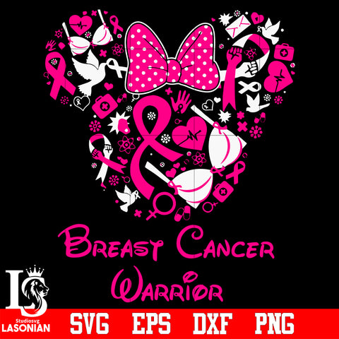 Mickey Breast Cancer Awareness svg eps dxf png file