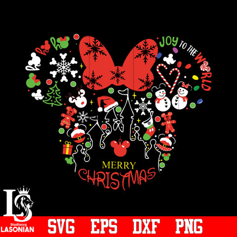 Mickey Christmas,Merry Christmas svg eps dxf png file
