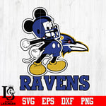 Mickey Football, Baltimore Ravens Mickey, Baltimore Ravens Svg Dxf Eps Png file