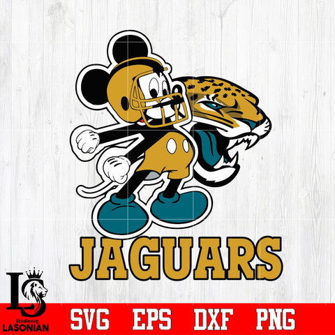 Mickey Football, Jacksonville Jaguars Mickey, Jacksonville Jaguars Svg Dxf Eps Png file