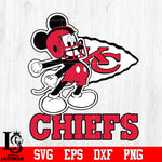 Mickey Football, Kansas City Chiefs Mickey, Kansas City Chiefs Svg Dxf Eps Png file