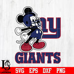 Mickey Football, New York Giants Mickey, New York Giants Svg Dxf Eps Png file