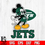 Mickey Football, New York Jets Mickey, New York Jets Svg Dxf Eps Png file
