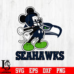 Mickey Football, Seattle Seahawks Mickey,Seattle Seahawks Svg Dxf Eps Png file