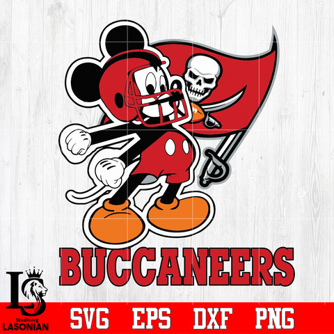 Mickey Tampa Bay Buccaneers Football,Mickey,Tampa Bay Buccaneers Svg Dxf Eps Png file