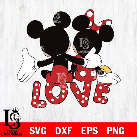 Mickey love valentines svg , mickey valentine's day svg eps dxf png file, digital download