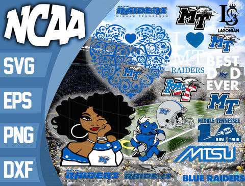 Middle Tennessee Blue Raiders svg,bundle Middle Tennessee Blue Raiders svg eps dxf png file, bundle ncaa svg, ncaa svg