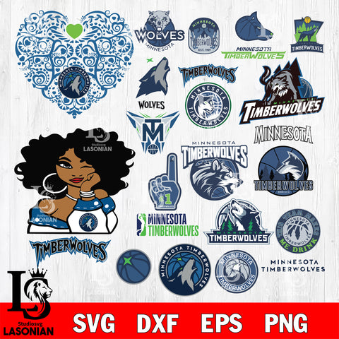 Minnesota Timberwolves svg eps dxf png file