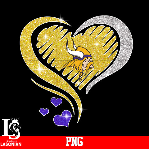Minnesota Vikings heart PNG file