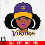 Minnesota Vikings Girrl svg eps dxf png file