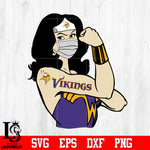 Minnesota Vikings Wonder Woman Svg Dxf Eps Png file Svg Dxf Eps Png file