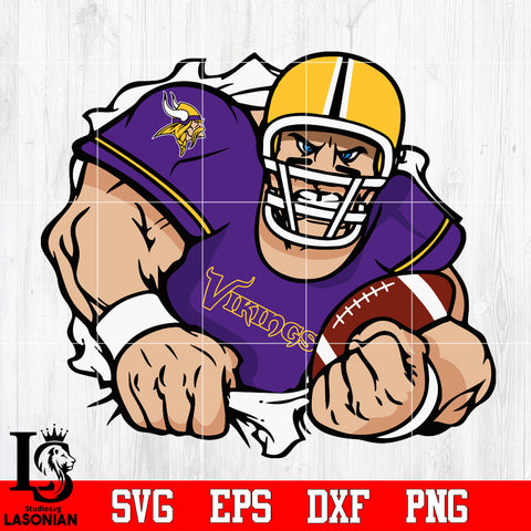 Minnesota Vikings football player Svg Dxf Eps Png file