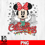 Minnie Christmas PNG file, Digital Download