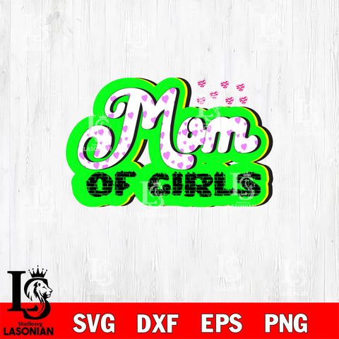Mom Of Girls   svg dxf eps png file