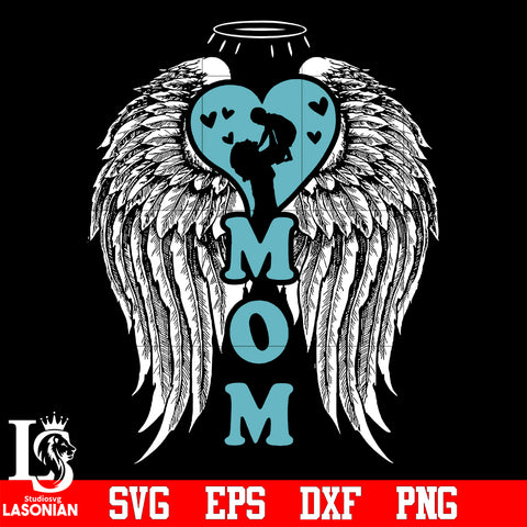 Mom Angel wings svg eps dxf png file