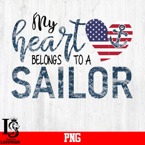 My heart Belongs To A Sailor PNG file