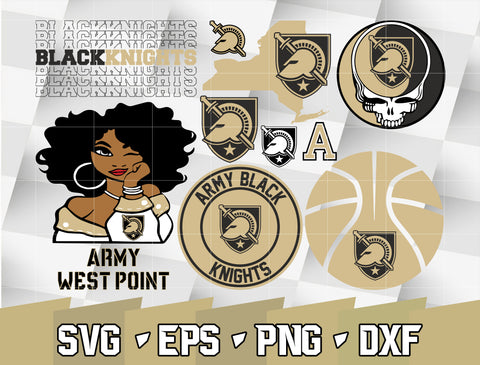 Bundle NCAA Random Vector Army Black Knights svg eps dxf png file