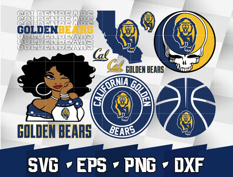 Bundle NCAA Random Vector California Golden Bears svg eps dxf png file