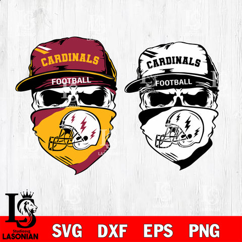 Arizona Cardinals Skull svg,eps,dxf,png file , digital download