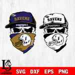 Baltimore Ravens Skull svg,eps,dxf,png file , digital download