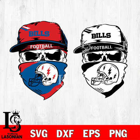 Buffalo Bills Skull svg,eps,dxf,png file , digital download