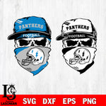 Carolina Panthers Skull svg,eps,dxf,png file , digital download