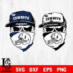 Dallas Cowboys Skull svg,eps,dxf,png file , digital download