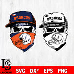 Denver Broncos Skull svg,eps,dxf,png file , digital download