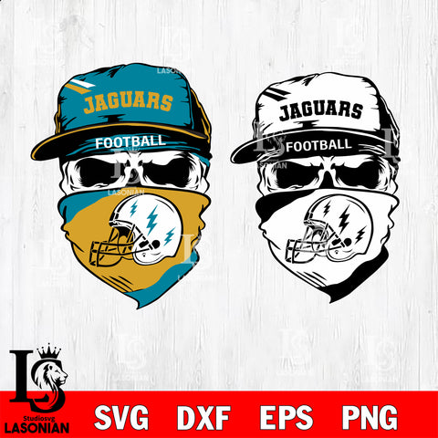 Jacksonville Jaguars Skull svg,eps,dxf,png file , digital download